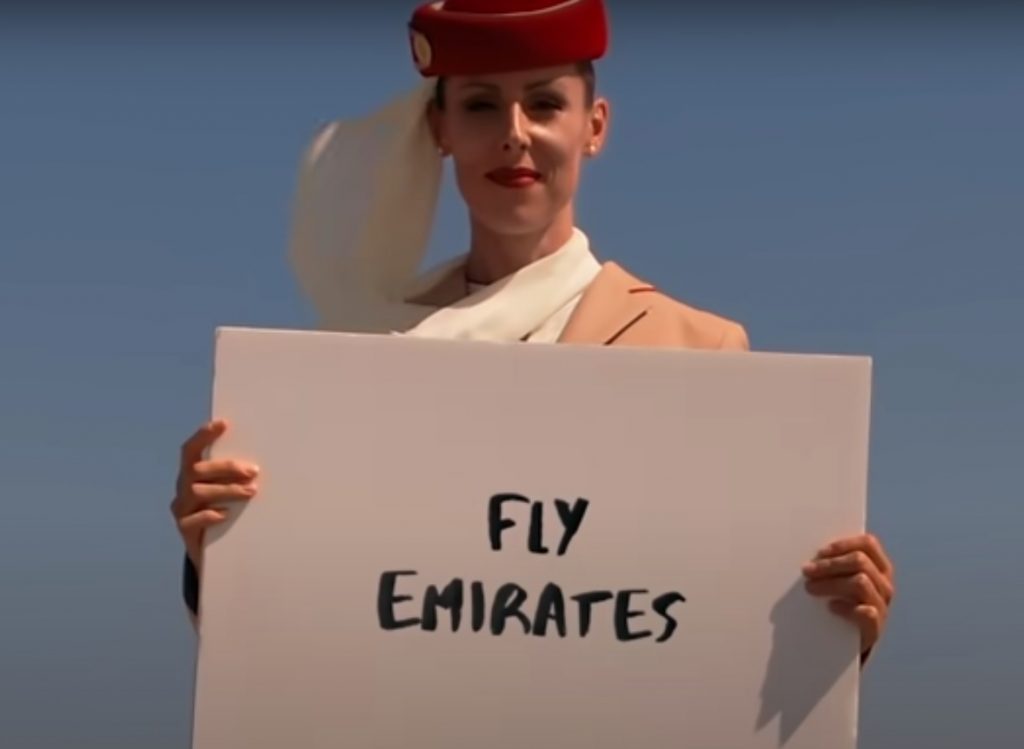 Reklama Emirates jedną z najwyżej nagranych produkcji