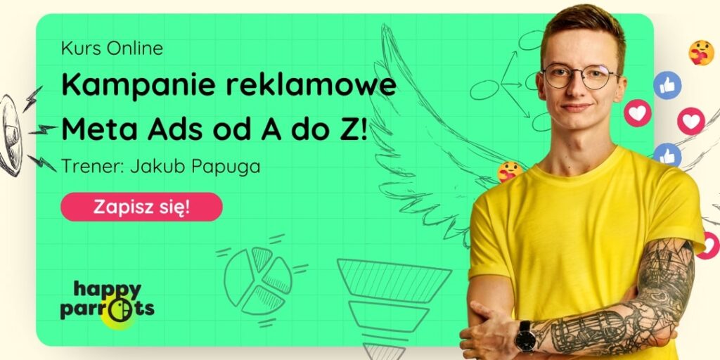 Reklama kursu Meta Ads od Happy Parrots